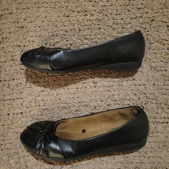 WOMENS FADED GLORY BOW FLAT BALLET SHOES BLACK SIZE 7.5 - Picture 11 of 11